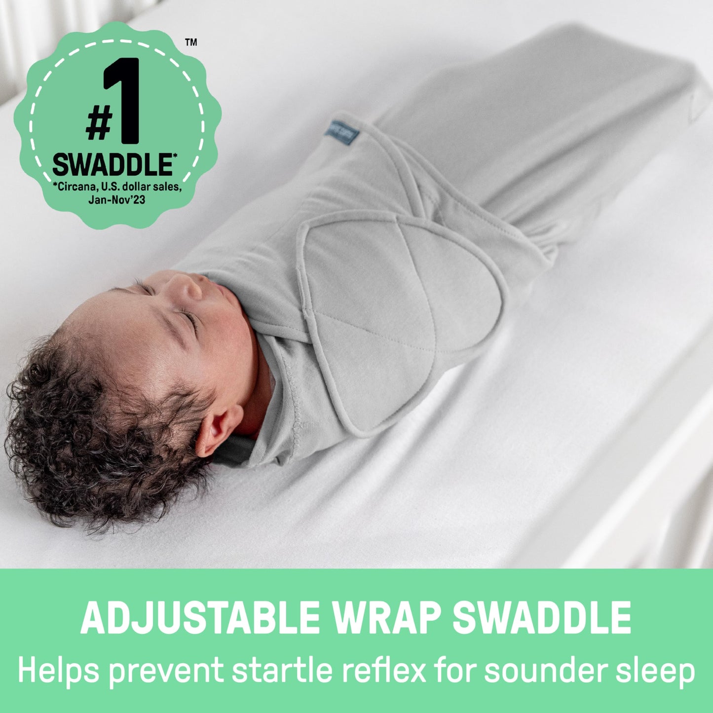 SwaddleMe Monogram Collection Baby Swaddle 100% Cotton
