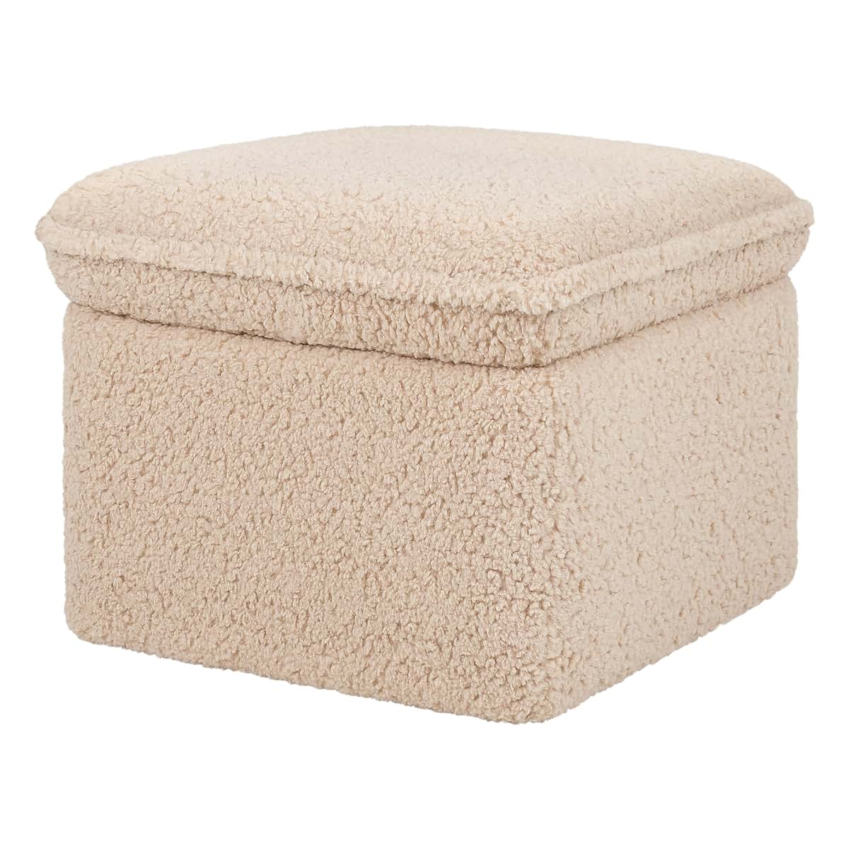 Babyletto Cali Storage Ottoman In Chai Shearling