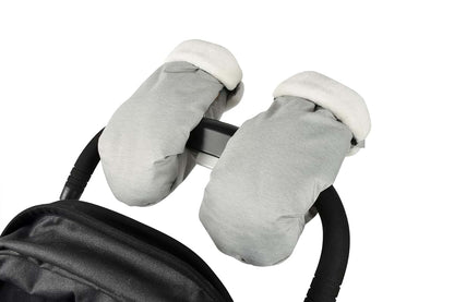 Béaba BEABA Waterproof Fleece Lined Universal Stroller Gloves, Hand Warmer Muff, Anti-Freeze Stroller Mittens for