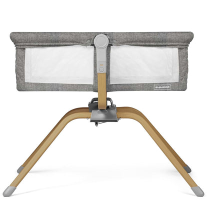BaeBae Goods Baby Bassinet with Rocking and Gliding, Dark Grey (photo 4)