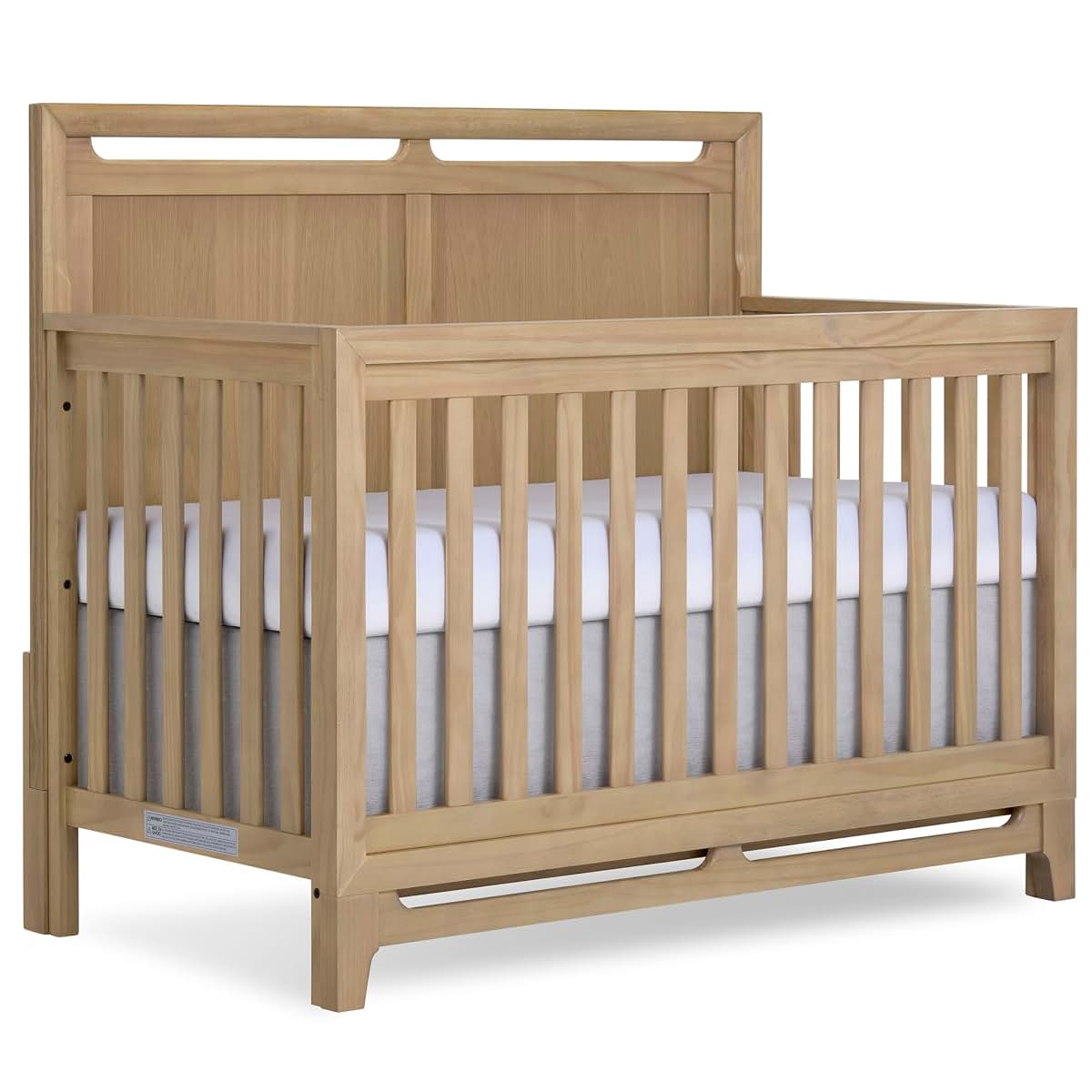 Evolur Bradford 5-in-1 Convertible Full Size Baby Crib in Alpine Oak