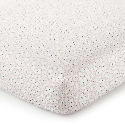 Levtex Baby Fiori Crib Fitted Sheet - Floral Print, Standard Mattress
