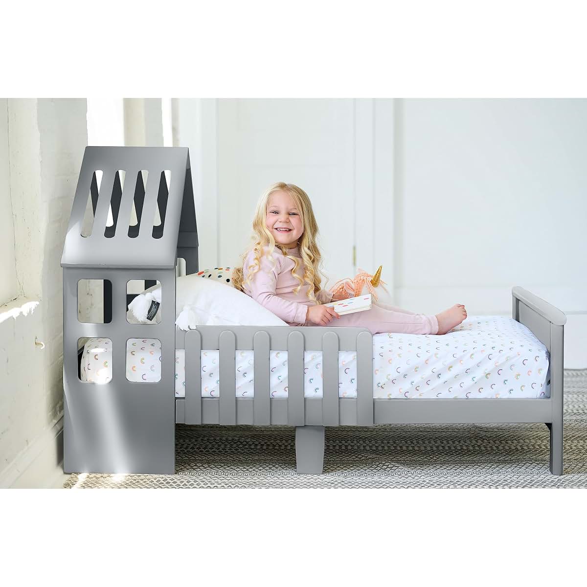 Little Partners Lil' House Toddler Bed Frame for Children