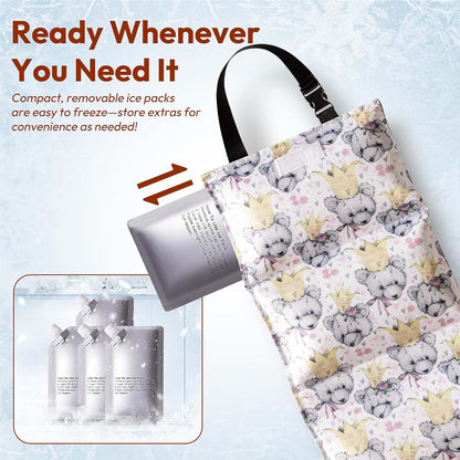 NCVI Car Seat Cooler with Ice Packs and Sun Protection