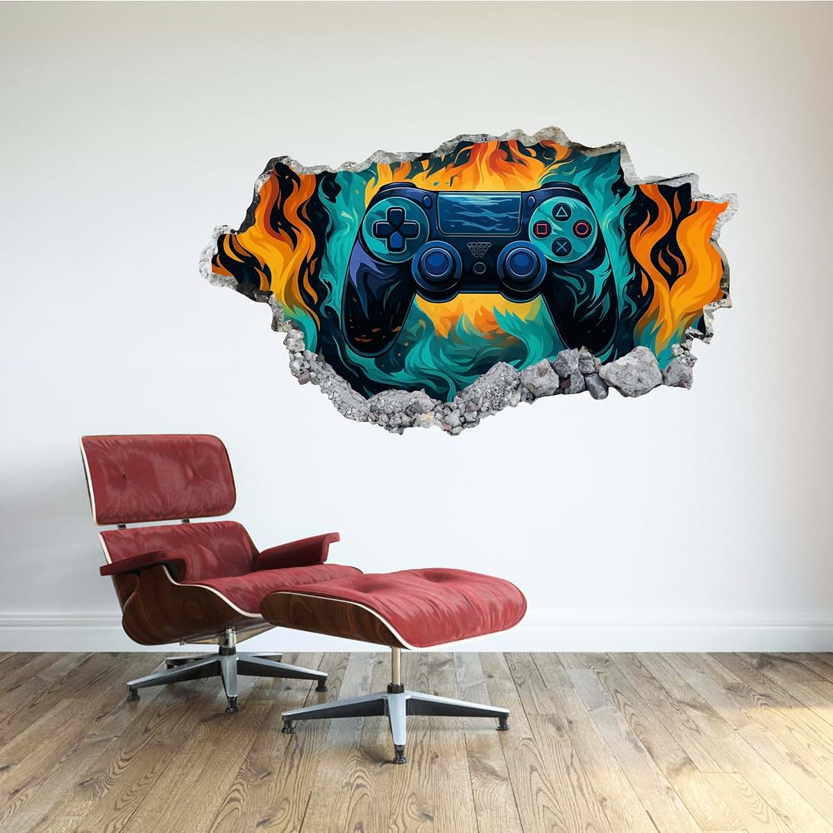 BabyOneStop 3D Gamer Controller Wall Decal For Kids Bedroom