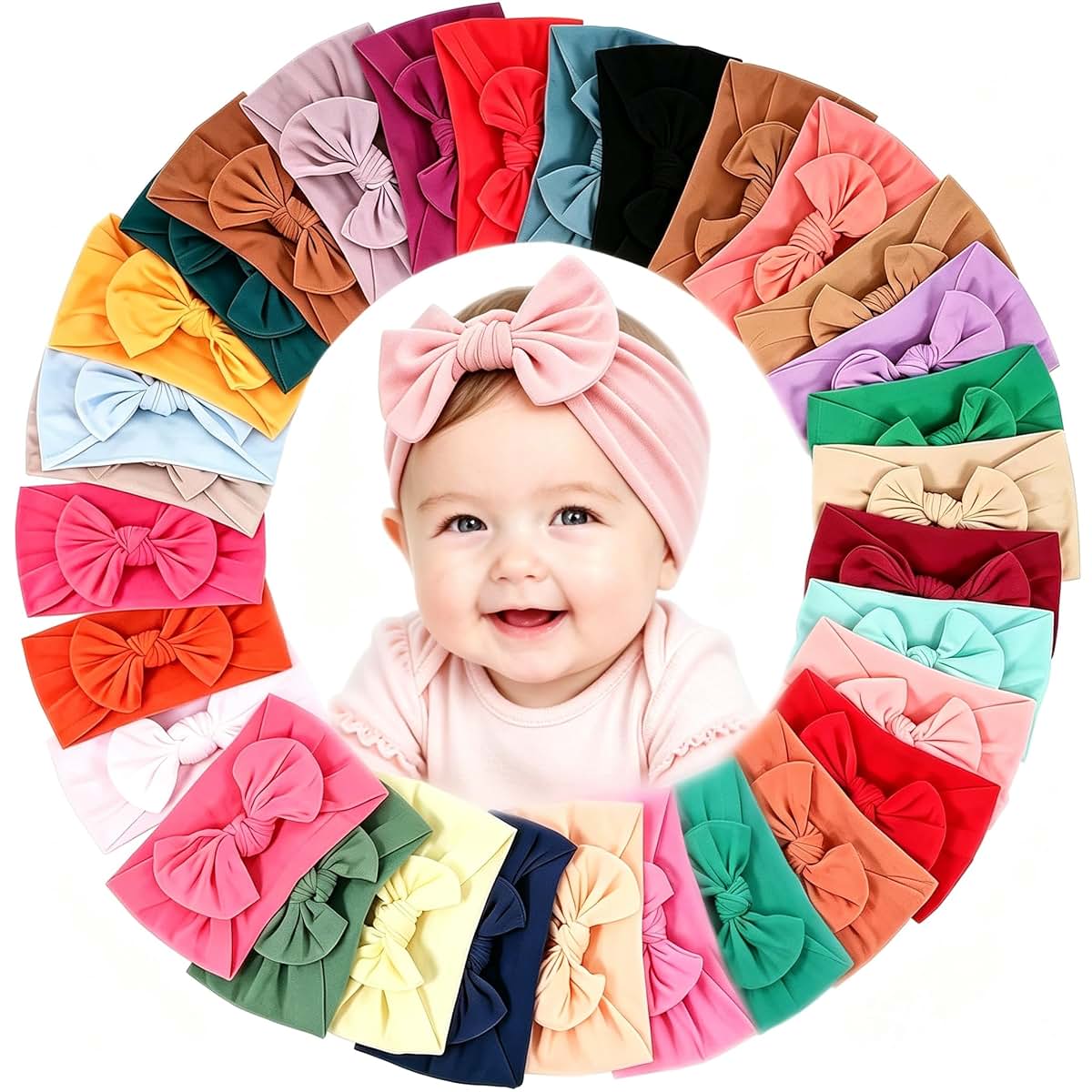 Baby Headbands Set, Soft Stretch Hair Accessories