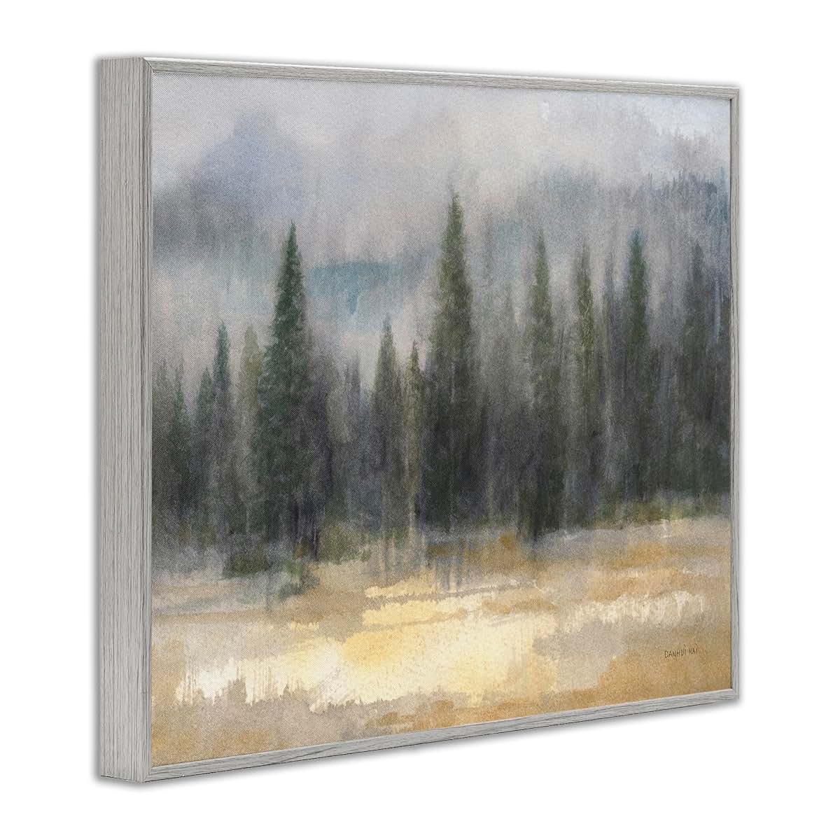 Stupell Industries Abstract Pine Forest Framed Giclée Print 11x14 Inch