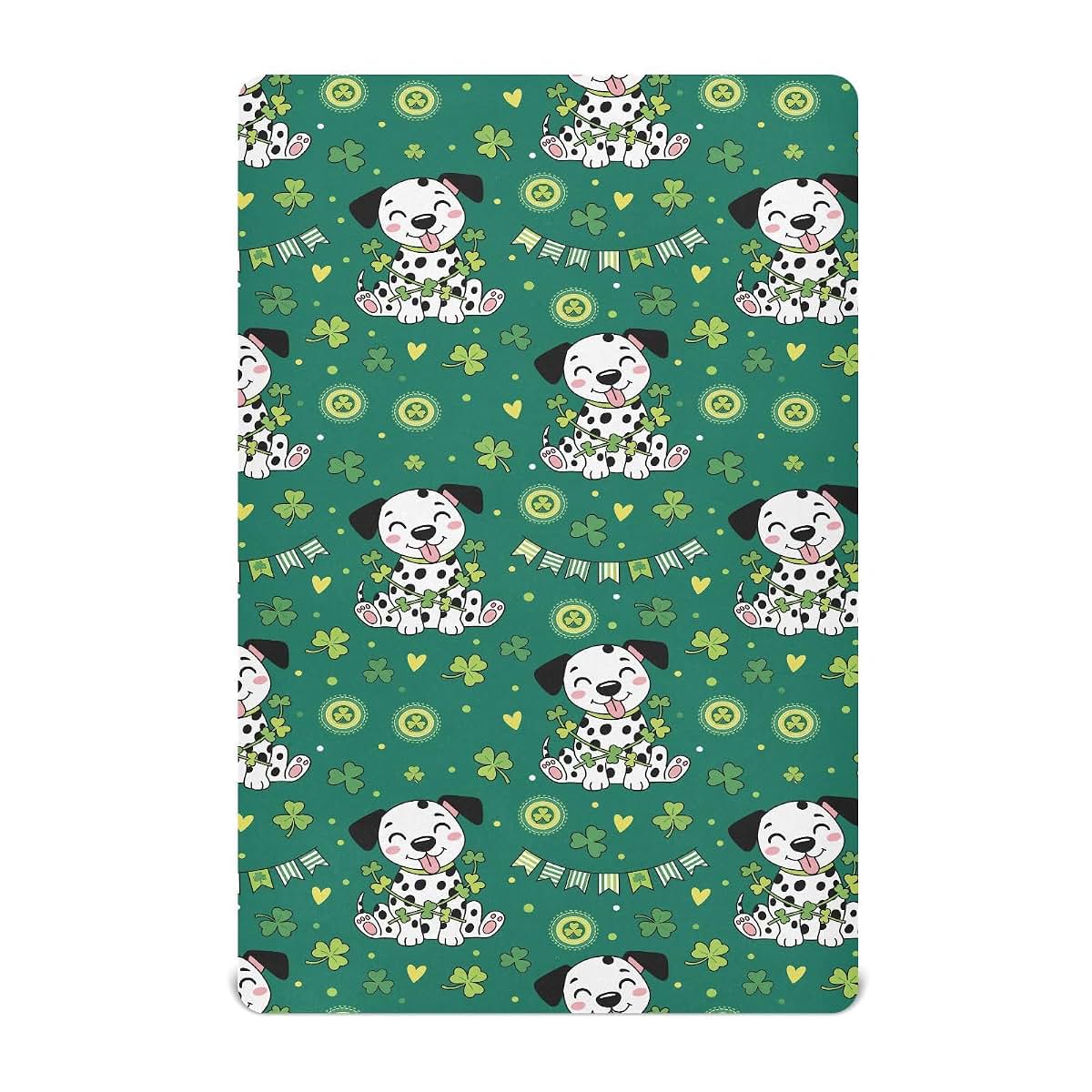 St. Patrick's Day Dog Shamrock Fitted Crib Sheet, Standard Crib Mattress Size