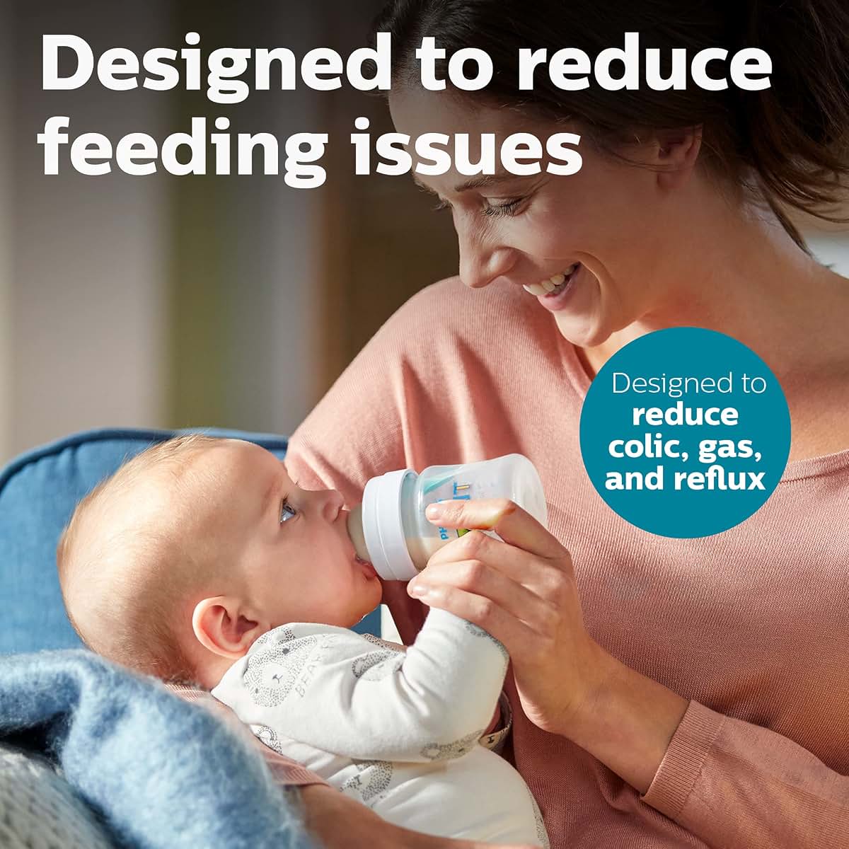 Philips Avent Anti-Colic Baby Bottle With AirFree Vent, 4 oz
