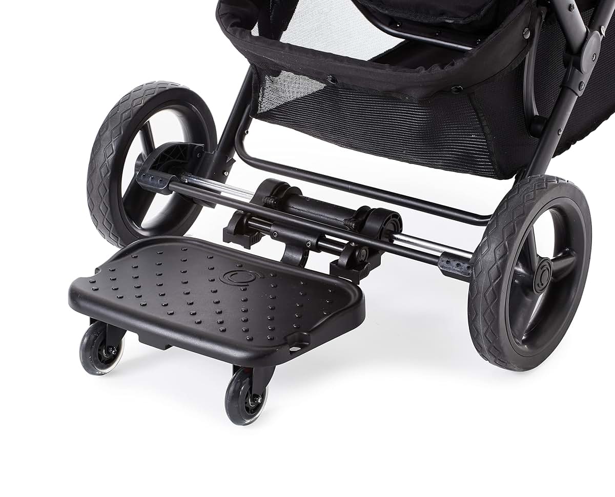 Contours Boogie Board Ride Along Stroller Board for Kids, Supports Up to 48 lbs, Black