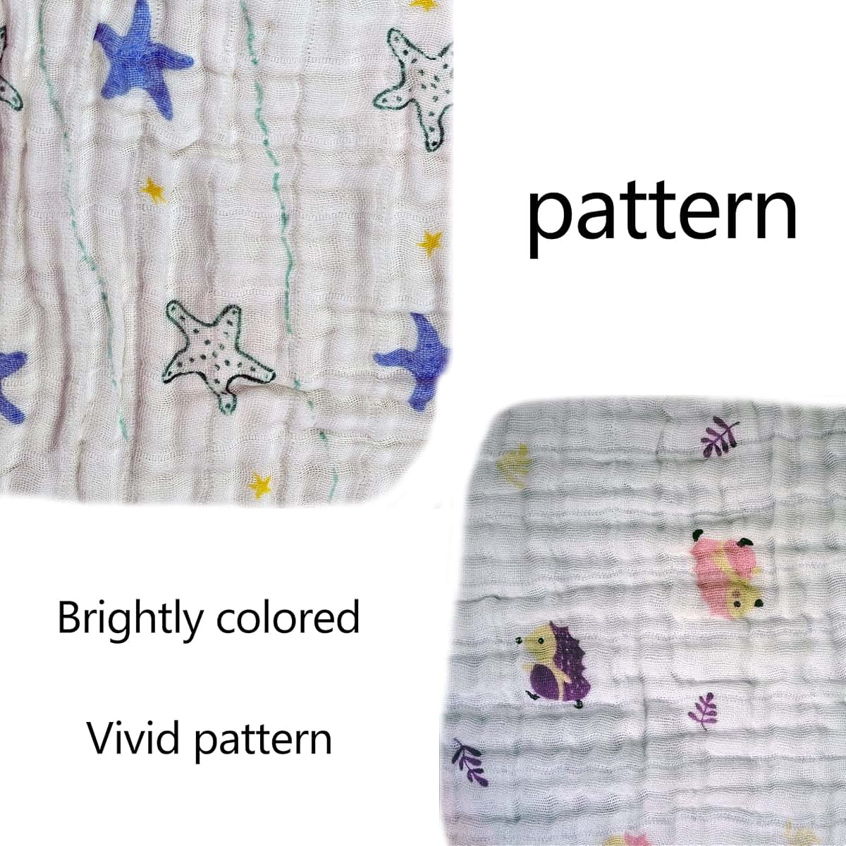 Babyhood Muslin Washcloth And Towel 5-Pack (photo 2)