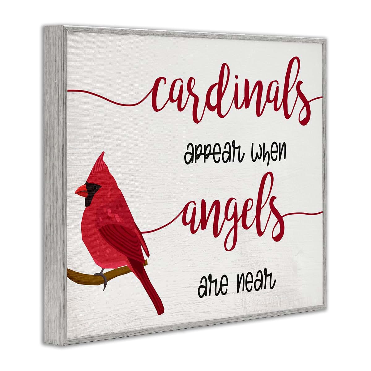 Stupell Industries Cardinals Appear Angels Near Framed Giclee Art 30x24