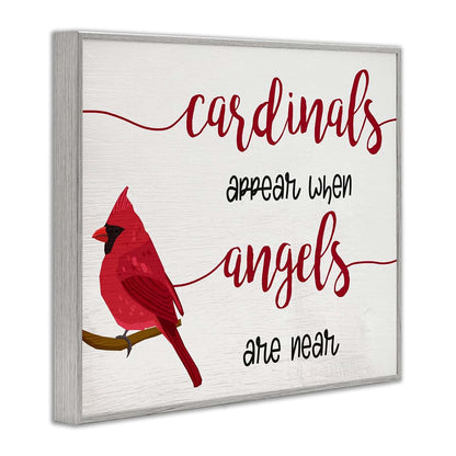 Stupell Industries Cardinals Appear Angels Near Framed Giclee Art 30x24