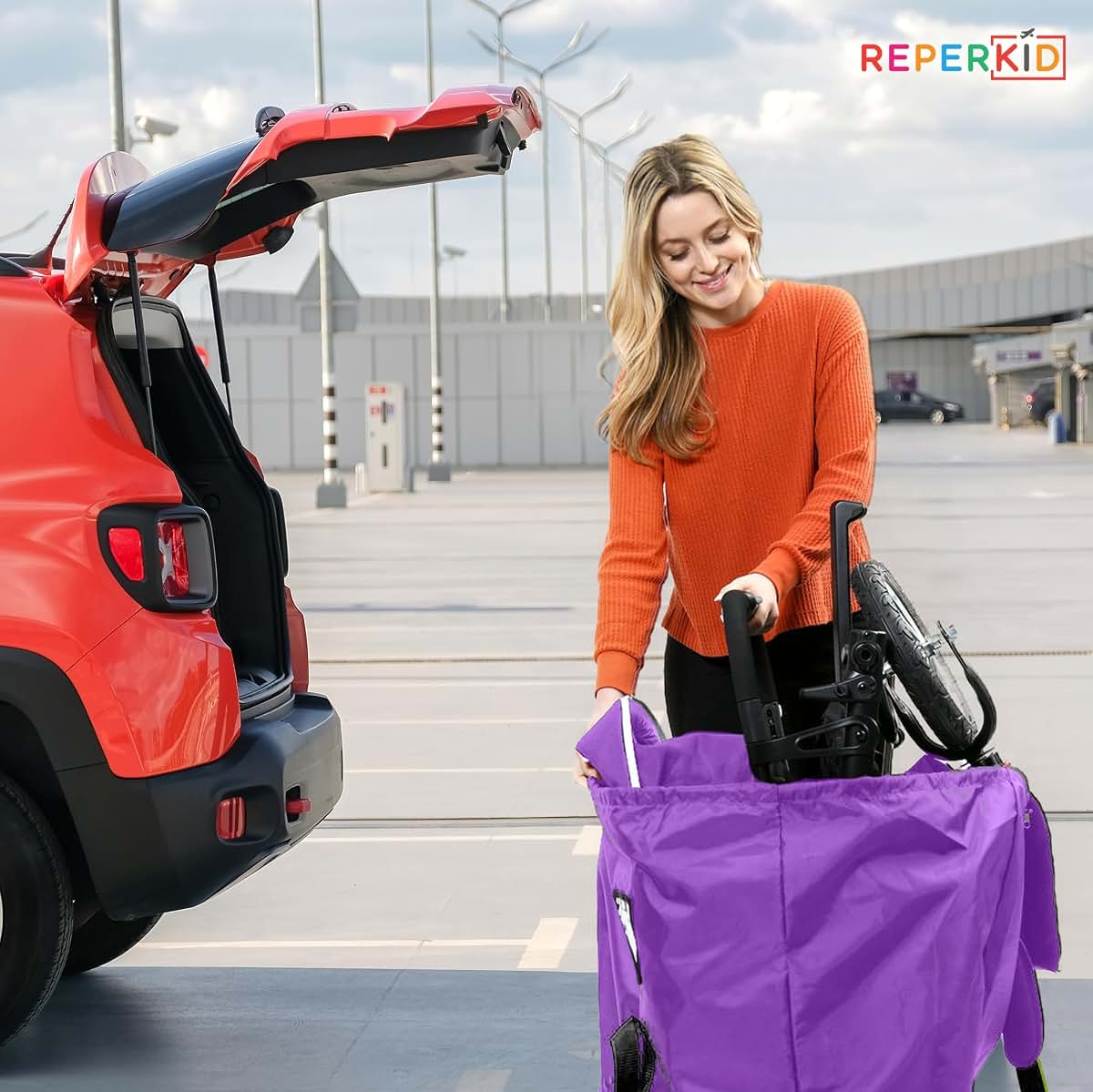 reperkid Large Stroller Travel Bag for Airplane, Fits Double & Jogging Strollers (photo 3)