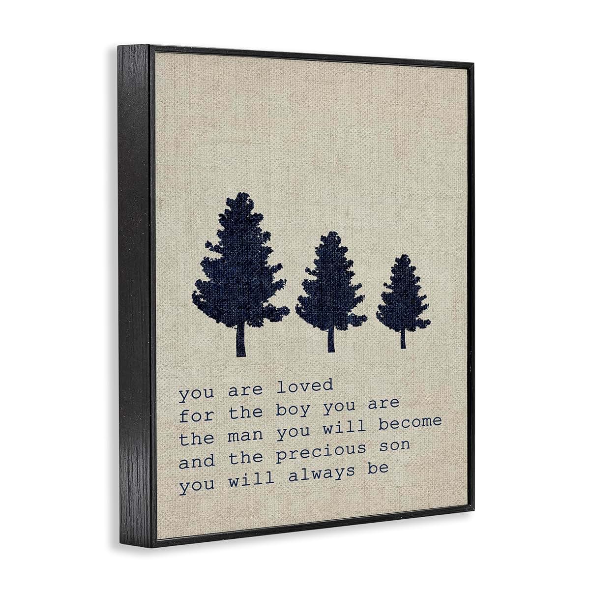 Stupell Industries Loved Son Trees Framed Giclée Print 11x14 Inch