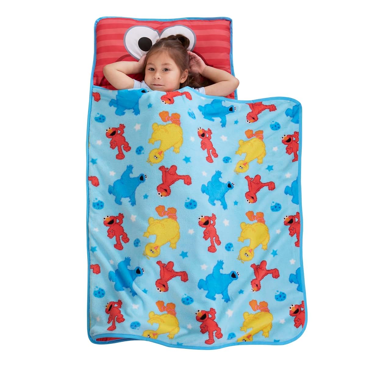 Sesame Street Elmo Toddler Nap Mat with Pillow and Blanket Set
