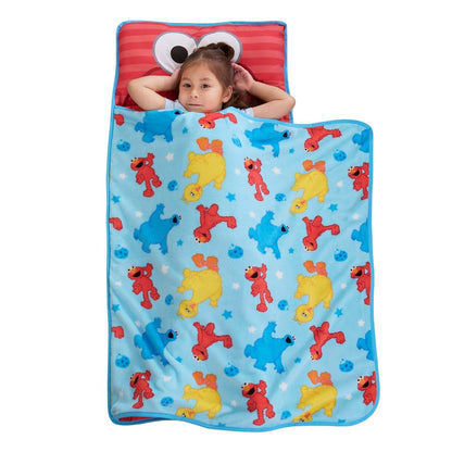 Sesame Street Elmo Toddler Nap Mat with Pillow and Blanket Set