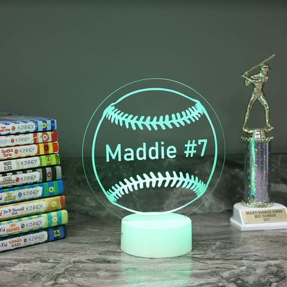 mr.BriteSign Customizable Color Change LED Sign with Premium USA Made Acrylic – Personalized Baseball Design with (photo 3)