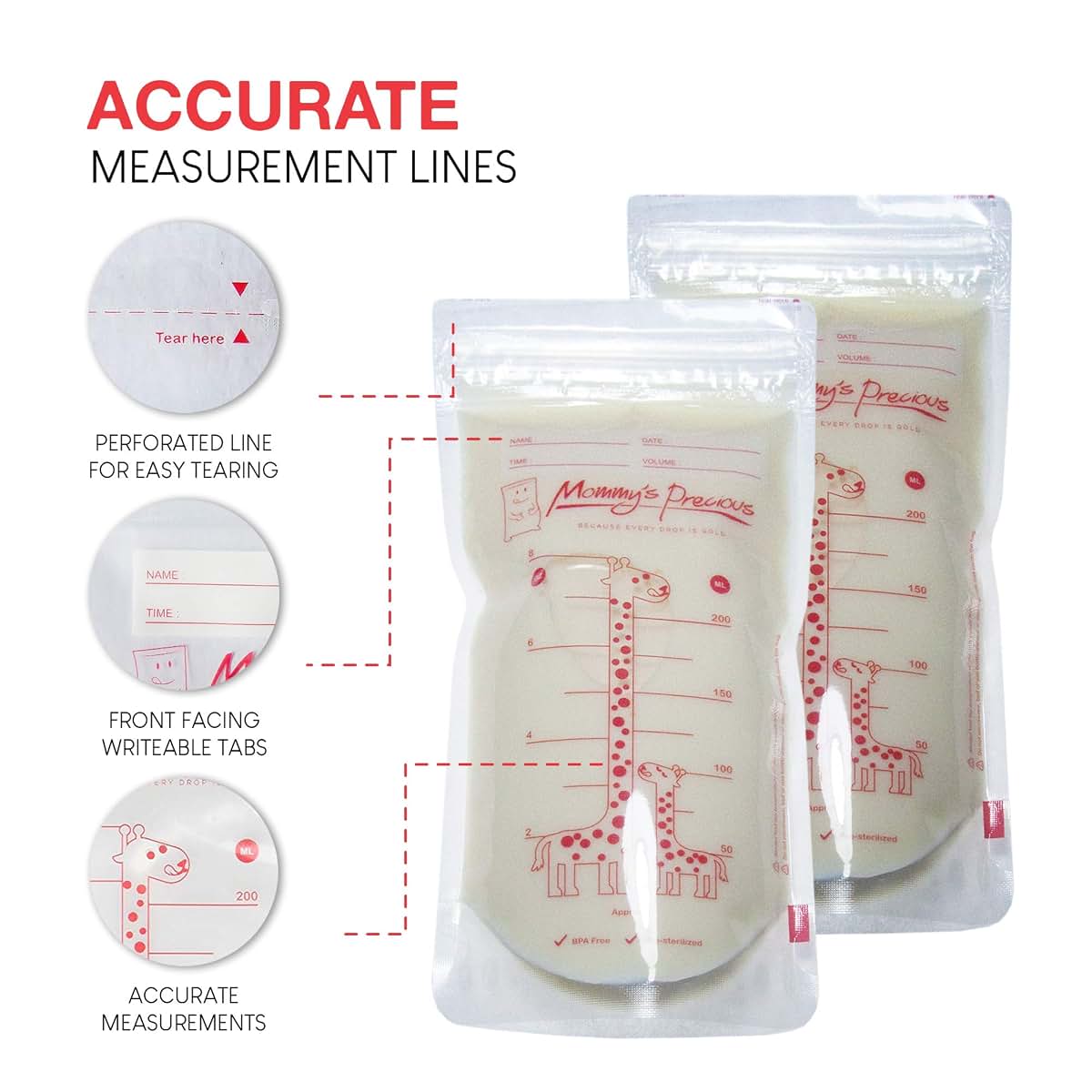 Mommy's Precious Breastmilk Storage Bags 110 Count 8 Oz (photo 4)