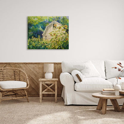 Stupell Industries Sunflower Field Canvas Wall Art for Living Room Decor