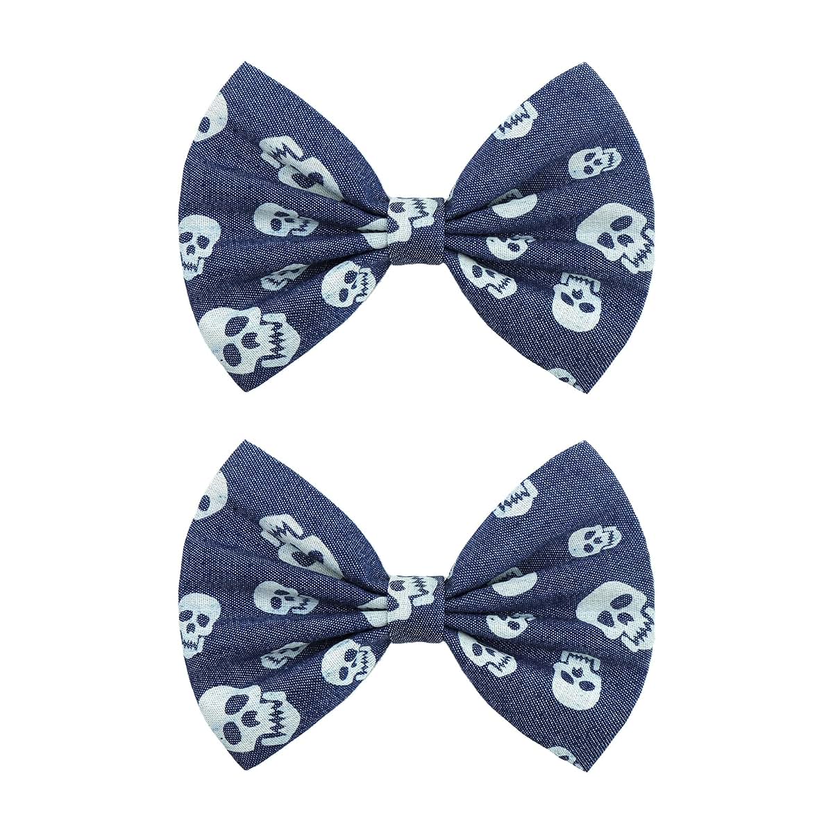 BabyOneStop Halloween Skeleton Hair Bows For Girls
