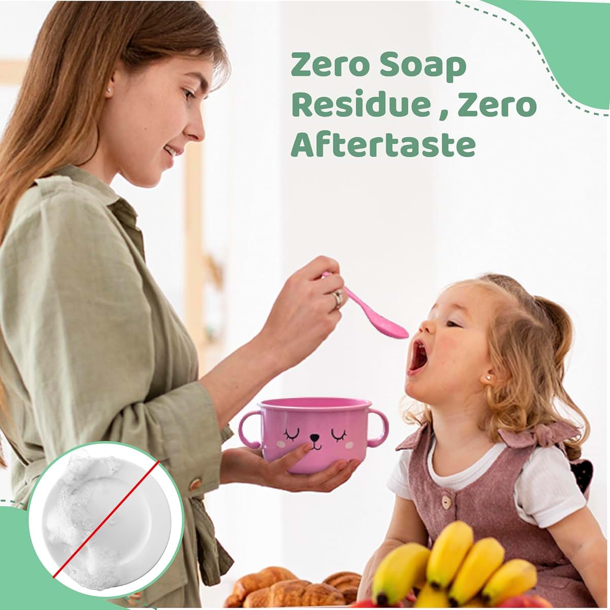 SnugglyBites Unbreakable Bowls for Babies & Toddlers with Spoon and Lid, Eco-Friendly Wheat Straw, Stay Put Suction (photo 2)