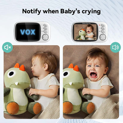 Kokit No WiFi Baby Monitor with Camera and Audio, 720P HD, Night Vision, 2-Way Talk, 8 Lullabies
