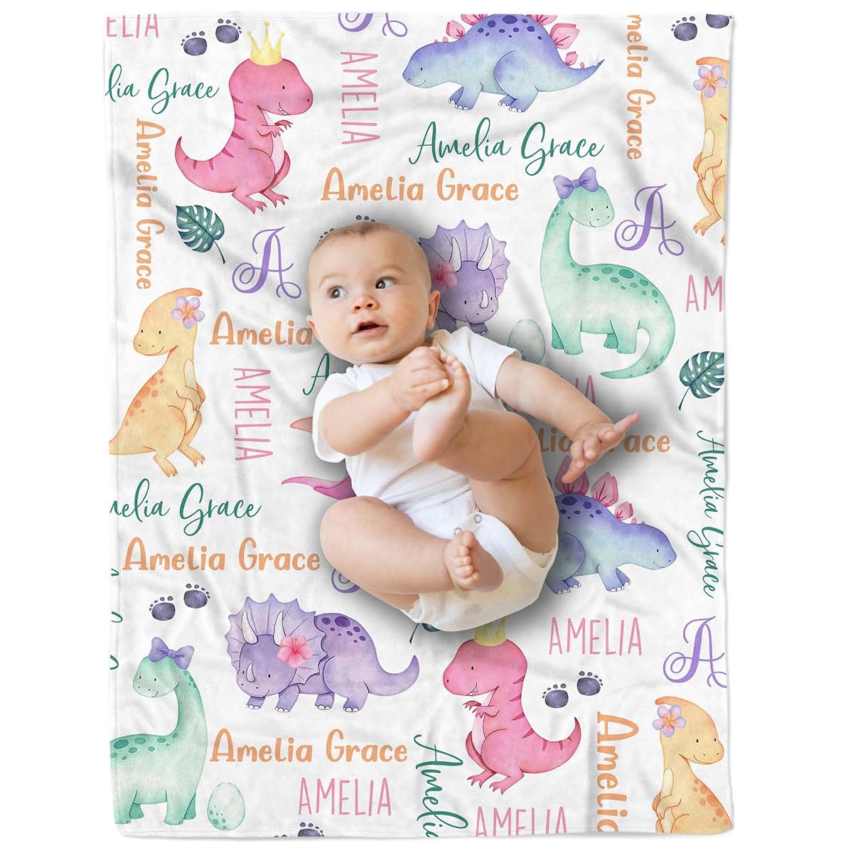 Arteaga Personalized Baby Blankets for Girls, Customized Baby Blankets for Girls, Butterfly Baby Blanket, Best Gift for (photo 2)