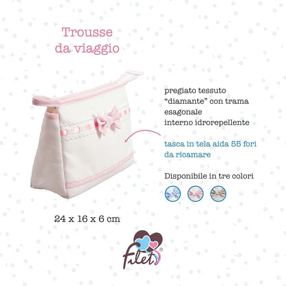 Agofil Baby Travel Bag with Aida Cloth Insert for Accessories