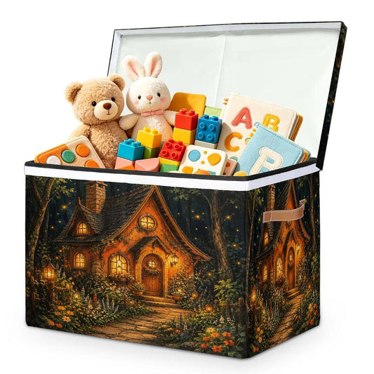 Mifewlor Fantasy Forest Large Toys Storage Box with Lid