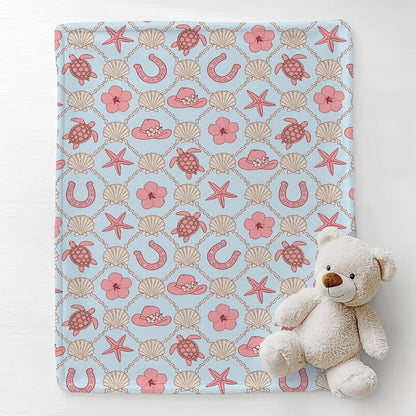 Cstdyfrv Coastal Cowgirl Baby Blankets for Boys Girls Western Cowgirl Swaddle Receiving Blanket Summer Beach Soft (photo 2)