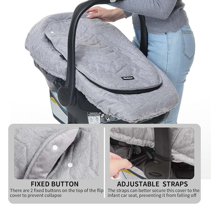 Universal Car Seat Canopy Cover for Infant Carriers and Strollers
