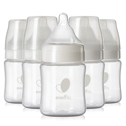 Evenflo Balance Plus Wide Neck Baby Bottles 5oz Pack of 6
