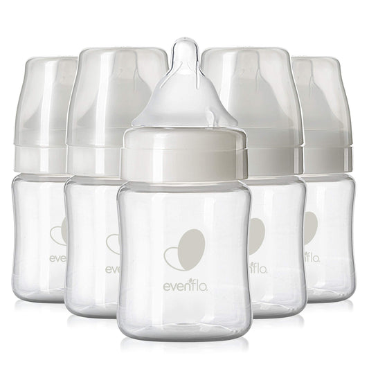 Evenflo Balance Plus Wide Neck Baby Bottles 5oz Pack of 6