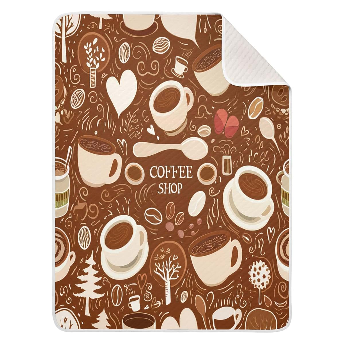 Burbuja Coffee Cups Baby Blanket 30x40 in