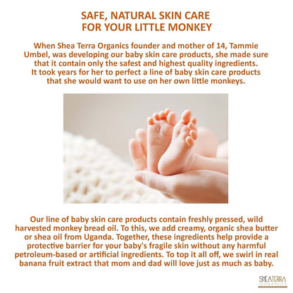 Shea Terra Organics Bananas and Monkey Bread Baby Shampoo & Bath Bar 4 oz (photo 4)