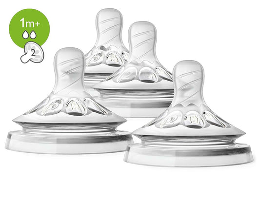 Philips Avent Natural Baby Bottle Slow Flow Nipple 4 Pack