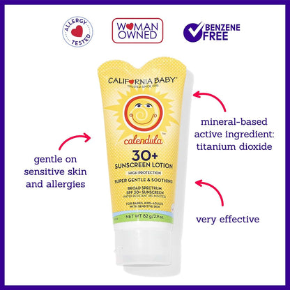 California Baby Calendula SPF 30+ Sunscreen for Face and Body