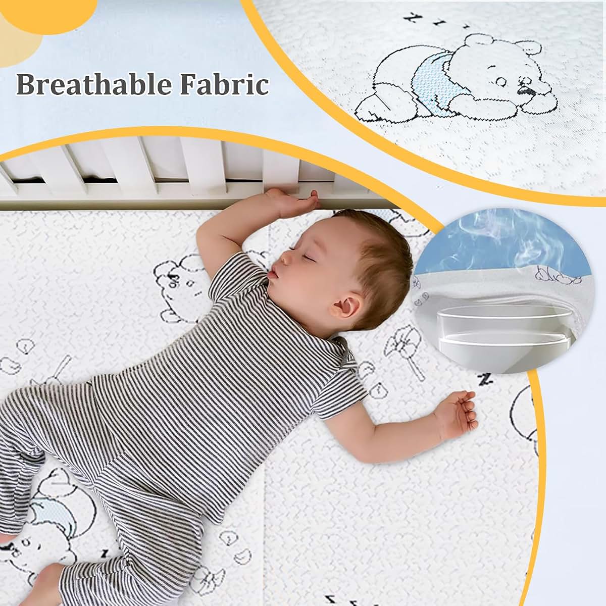 Esjaying Trifold Pack And Play Mattress