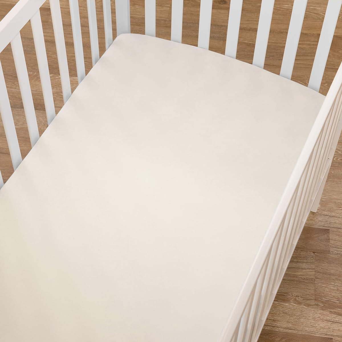American Baby Company 100% Cotton Percale Fitted Crib Sheet, Cream