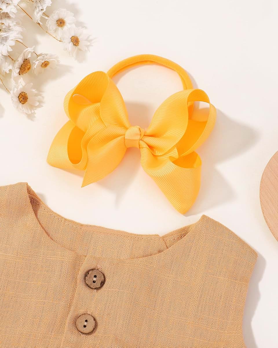 Jollybows 40pcs 4 Inches Baby Girls Grosgrain Ribbon Hair Bows Headbands