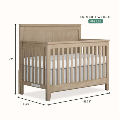 Evolur Oakley 5-in-1 Convertible Crib in Sienna Grey (photo 3)