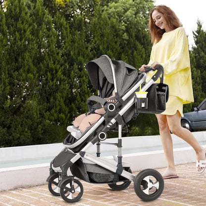 TODEFULL 2-in-1 Baby Stroller with Reversible Seat and Canopy