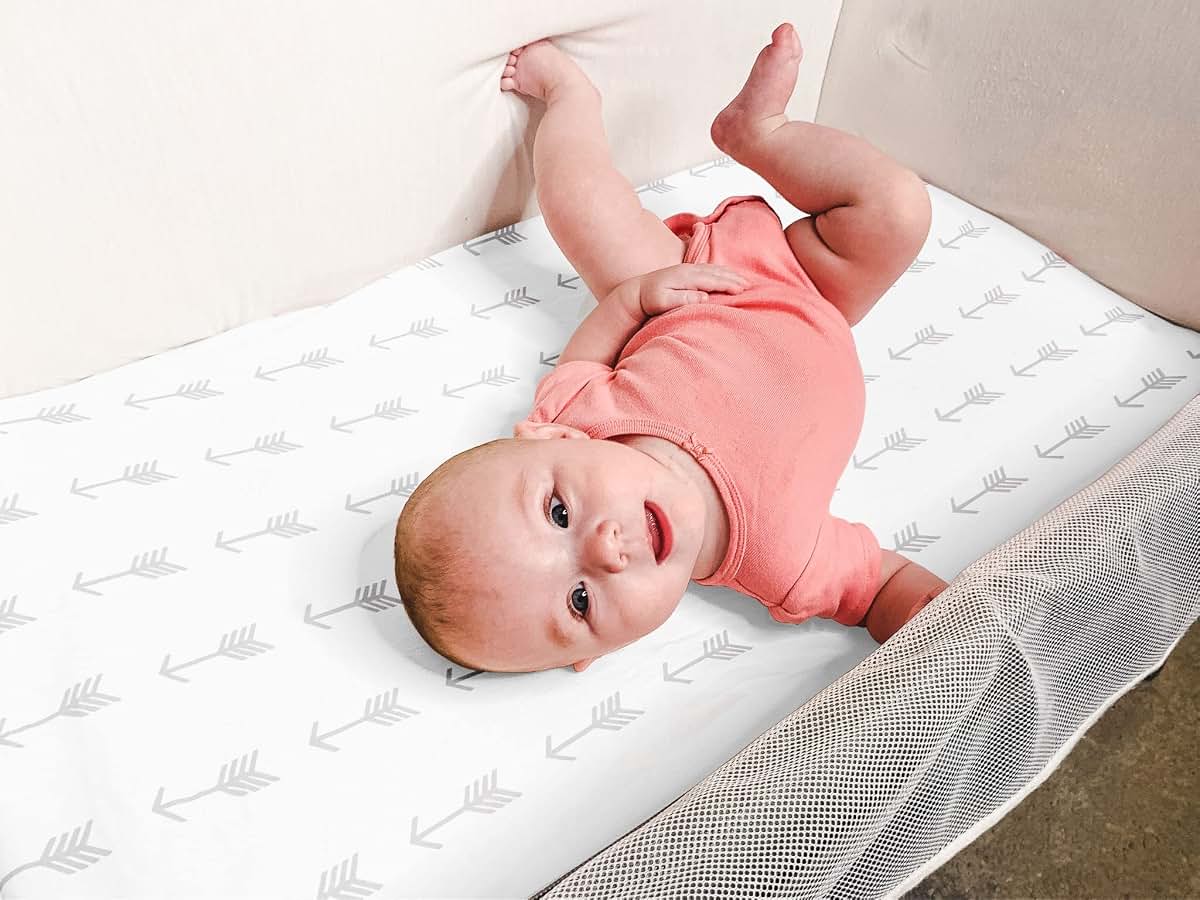 Baebae Goods Bassinet Bed Sheets 4 Pack 100% Jersey Knit Cotton