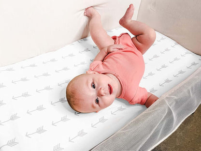 Baebae Goods Bassinet Bed Sheets 4 Pack 100% Jersey Knit Cotton