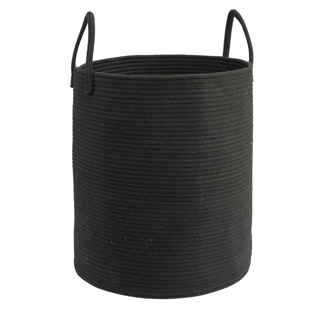 Junbole Woven Cotton Rope Laundry Hamper for Nursery Storage