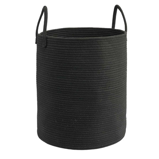 Junbole Woven Cotton Rope Laundry Hamper for Nursery Storage