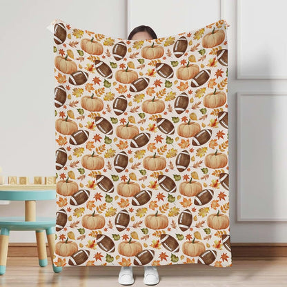 Hwmmbh Autumn Harvest Baby Blanket, Flannel, 30x40 inch