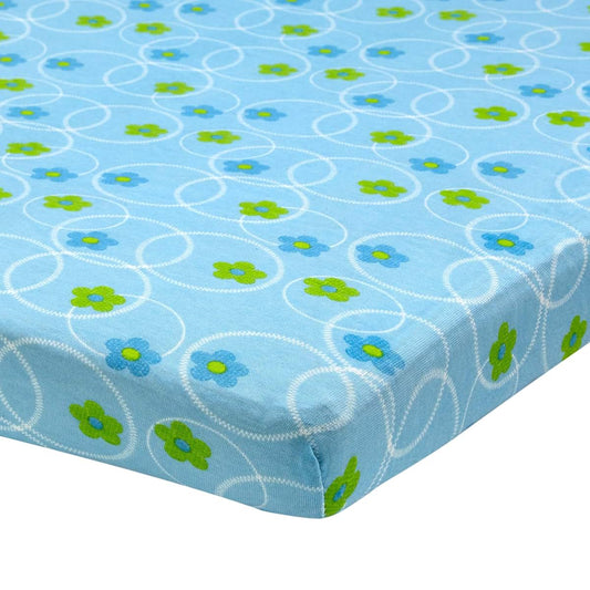 Abstract Jersey Cotton Knit Cradle Sheets - Ultra Soft Cradle Sheets Fitted 18" x 36" for Boys Girls Baby - Universal