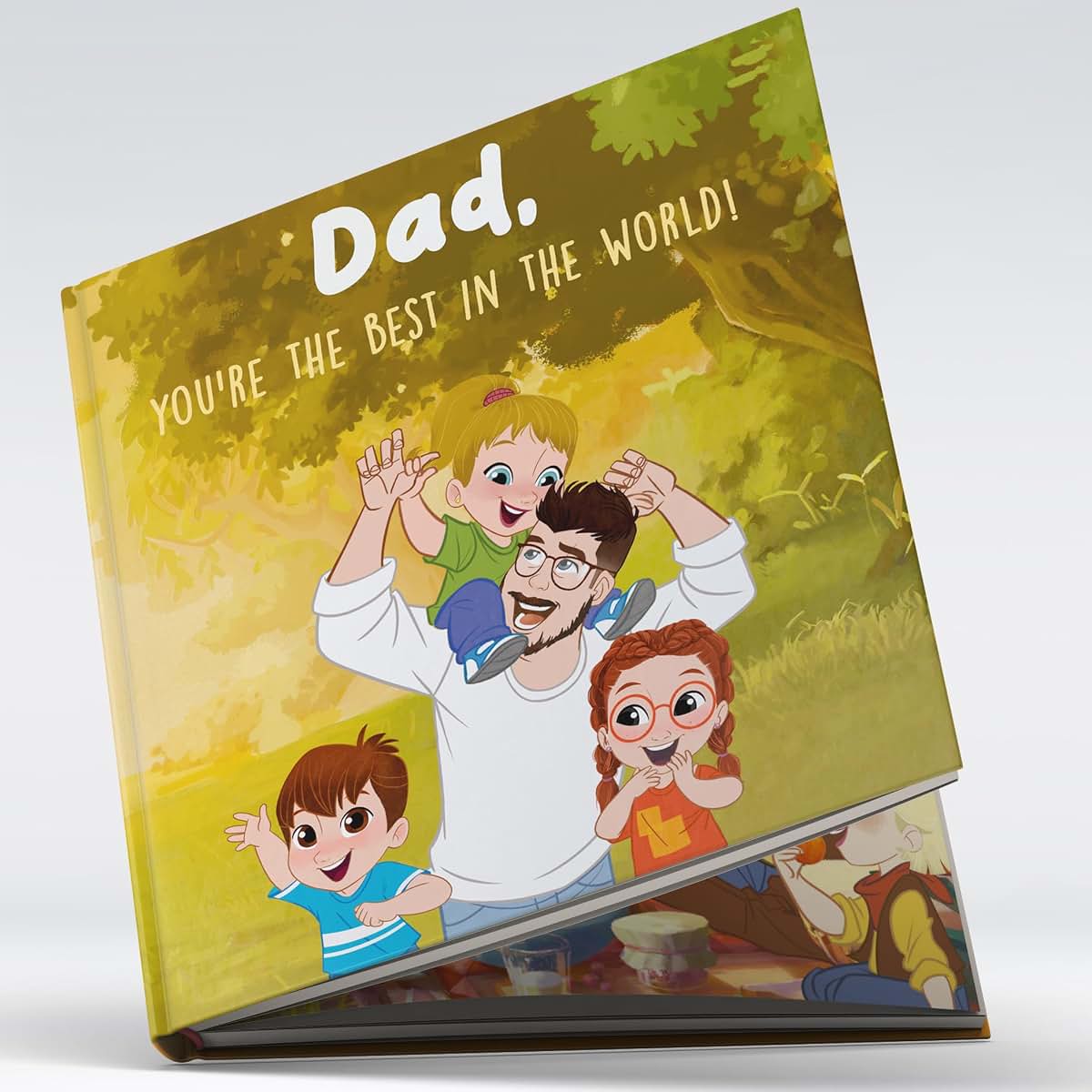 Mumablue Personalized Dad Storybook With Custom Avatar And Name